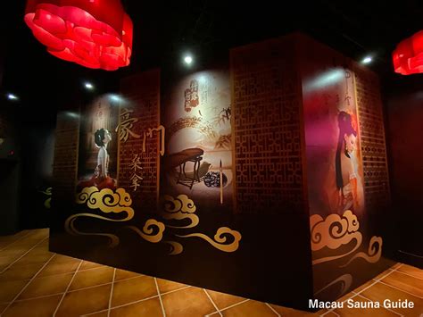 Macau girl performing at sauna .